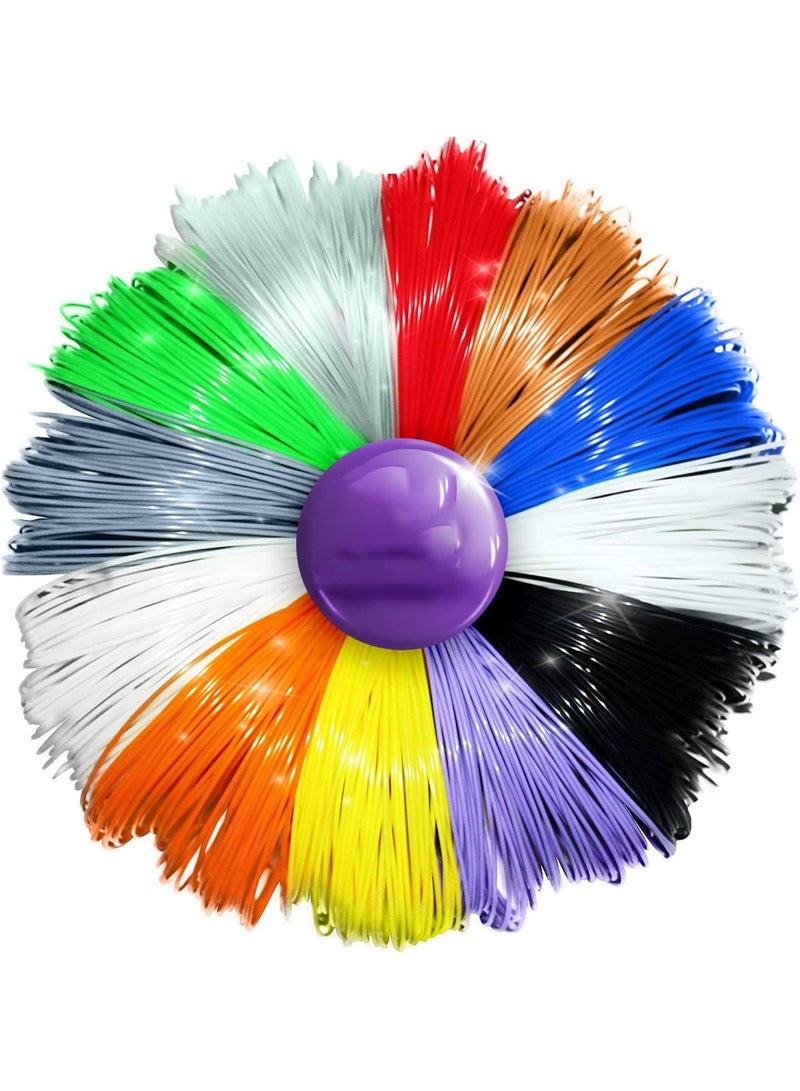 ChicAbode 3D Pen Filament Refill ABS, 1.75mm, 20 Random Colors (5 Meters Total), Non-Toxic and Safe 3D Printing Material, Compatible with Most 3D Pens, Smooth Flow, Great for Kids, DIY, and Art Projects - Image 1